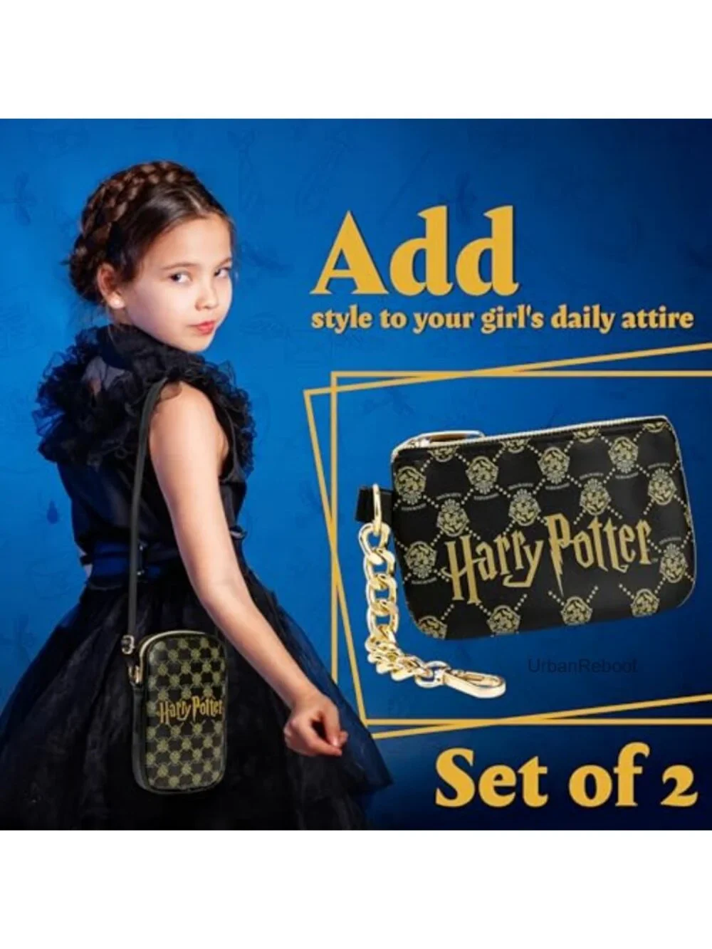 Girls Harry Potter Crossbody Purse & Coin Purse Set